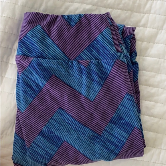 LuLaRoe Pants - Lularoe blue and purple OS Leggings